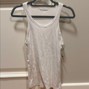 LACAUSA Classic White Tank Top